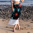 thumbnail image 6 of Snowflakes Chic Chiffon Beach Dress & Skirt Set for Women - for Summer Days at the Beach, 6 of 6