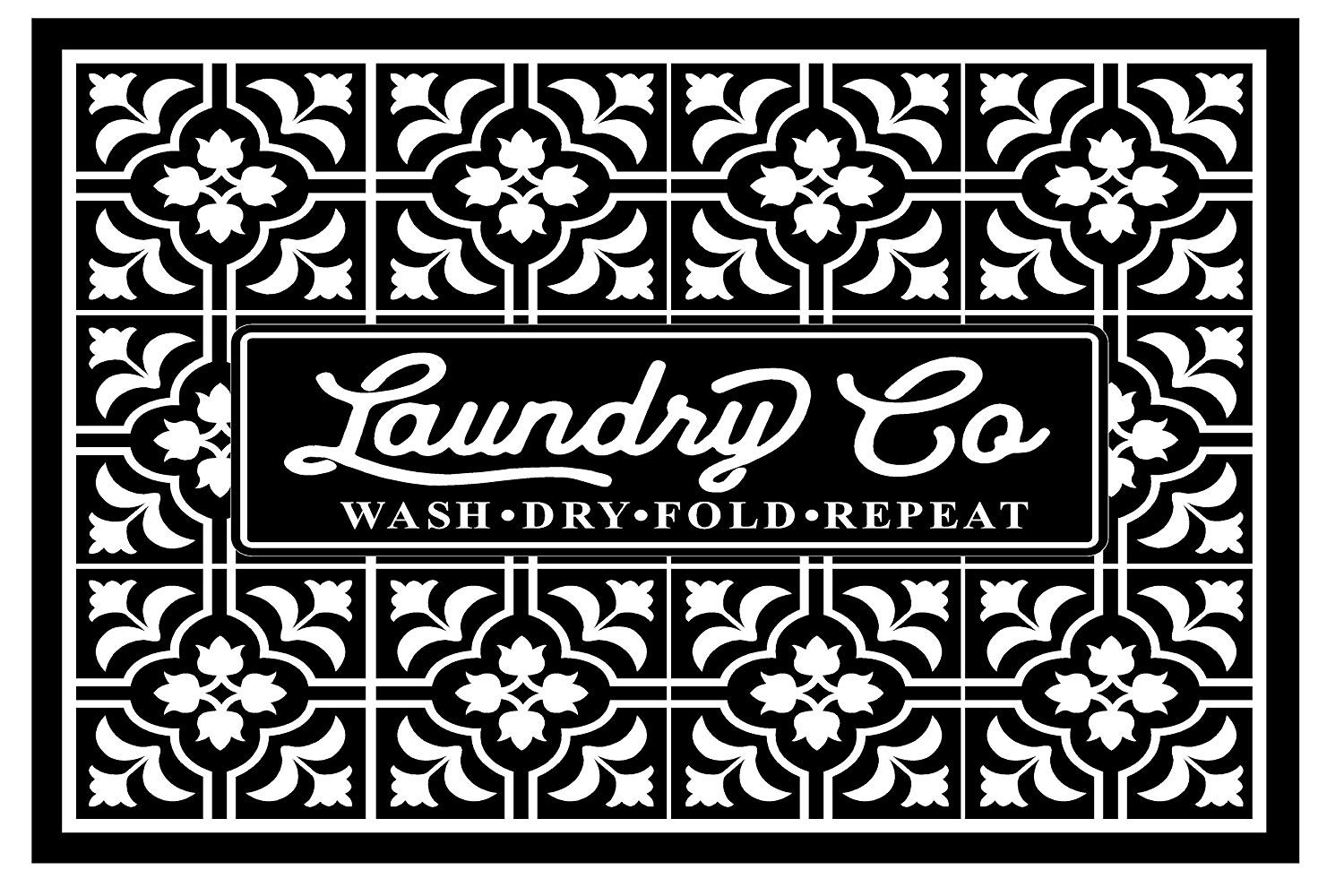 Home Decor Laundry Room Sign Deco Tile Laundry Co 24" x 16