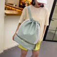 thumbnail image 3 of PENGXIANG Drawstring Backpack Adjustable Strap Basketball Bag for Women Men (Black), 3 of 7