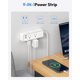 thumbnail image 5 of NTONPOWER Regleta de enchufe plano, protector contra sobretensiones de cable de extensión de 15 pies, 6 salidas de CA amplias con 3 puertos USB (1 USB C), montaje en pared, protector contra sobretensi, 5 of 5