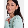 thumbnail image 3 of ClimateRight by Cuddl Duds Women's Pointelle Knit 2PC Top and Legging Thermal Base Layer Set, Sizes XS to 4X, 3 of 4