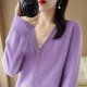 thumbnail image 1 of Cárdigan de punto para mujer, camisa básica con cuello en V, suéter de manga larga para primavera, estilo coreano para mujer, 1 of 6
