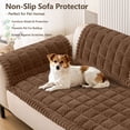 thumbnail image 2 of decorUhome Couch Cover, Washable Non-Slip Sofa Cover for Dogs, Pet Friendly Couch Protector for 3 Cushion Couch Sofa (Brown, 27.6" x 70.9"), 2 of 7