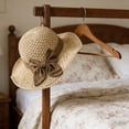 thumbnail image 5 of Women’s Wide Brim Straw Sun Hat with Bowknot – Foldable UPF 50+ Beach Hat, Adjustable Summer Travel Cap for Outdoor, Pool, Gardening, 5 of 6
