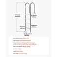 thumbnail image 6 of VEVOR Swimming Pool Ladder, 4-Step Double Handrails Stairs with Non-slip Heavy Duty Steps, Stainless Steel Load Capacity 265 lbs, for 54" Inground Pools with Mounted Deck Board Indoor & Outdoor, 6 of 9