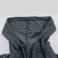 thumbnail image 6 of LWavelet Button-Front Corduroy Hooded Shacket Women Cozy Fall Casual Loose Versatile Layered Outerwear Navy M, 6 of 7