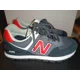 thumbnail image 1 of New Balance 574 Mens 12 Rugged Black Red Athletic Sneakers, 1 of 5