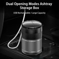 thumbnail image 4 of Smart Sensor Ashtray with Automatic Open/Close, USB Rechargeable, Smokeless Design, Light-Sensitive Mirror for Indoor Use, 4 of 5