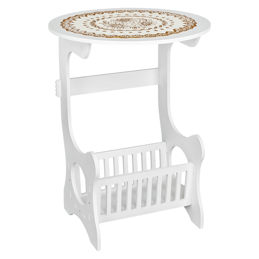 Round Bedside Coffee Tables Nightstands Dormitory Bedroom Side Night