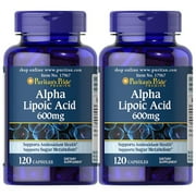Puritan's Pride Alpha Lipoic Acid 600 mg (2 PACK)