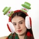 thumbnail image 4 of Christmas Earmuffs Holiday Dress Headband Winter Red Warm Earmuffs Christmas Gift, 4 of 6