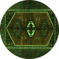 thumbnail image 1 of Ahgly Company Indoor Round Persian Green Traditional Area Rugs, 5' Round, 1 of 1