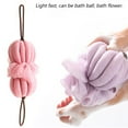 thumbnail image 5 of Toalla de baño con flores para tirar hacia atrás, Bola de baño para adultos, Toalla de baño exfoliante, tira trasera de baño de burbujas, Bola de flores para baño de burbujas, 5 of 5
