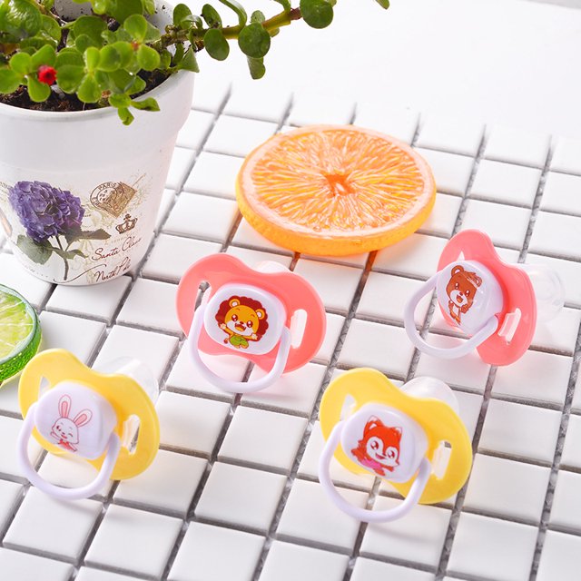 Chupete de bebé de silicona con dibujos animados para dormir, chupete para bebé recién nacido con funda