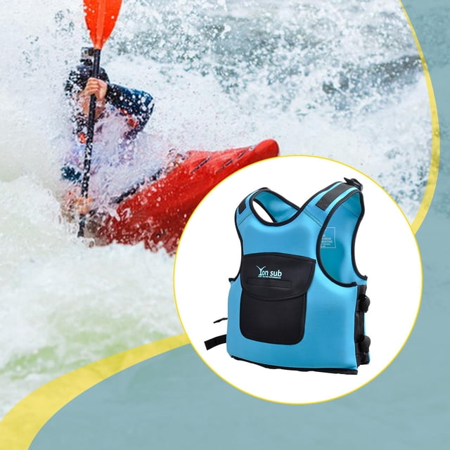 Chaleco salvavidas,Chaleco de kayak para adultos,entrenamiento de natación en parques acuáticos,Chaleco salvavidas para navegación Chaleco de natación de ayuda para la azul M