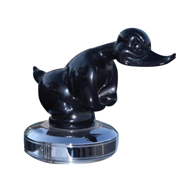 Adorno de resina con capucha de pato Chrome Convoy, regalo encantador para un amante de los patos y para su familia, amigo 15*10cm-negro- Teléfono móvil Teléfono móvil Accesorios para teléfonos móviles