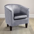 thumbnail image 2 of Kingfisher Lane Velvet Tub Chair in Silver Grey, 2 of 5