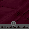 thumbnail image 4 of KOMFIT Bedding Comforter Duvet Insert - Quilted Comforter with Corner Tabs - Box Stitched Down Alternative Comforter&nbsp;400 GSM ( Burgandy , King/Cal King (94x104) ), 4 of 5
