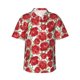 thumbnail image 1 of Fotbe Rose Flowers Camisa Hawaiana para Hombre Unisex – Camisa Casual de Verano con Botones de Manga Corta de Algodón y Lino,Large, 1 of 7