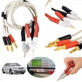 thumbnail image 4 of 5 Par Cable de Clip de de Enchufe Plátano Aislado Baja Resistencia Terminal de Medidor de Prueba de Plomo de Sonda Kelvin, 4 of 5
