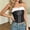Black, variant on Women's Summer Lace Trim Strapless Tube Top with Built‑in Bra Front Tie‑Up Contrast Lace Sleeveless Slim Fit Casual Camisole Pink Free Size