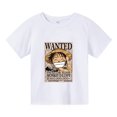 thumbnail image 3 of Camiseta de una pieza, ropa para niños, camiseta de algodón puro para niños, camisetas casuales de verano con dibujos animados geniales de anime, camisetas de Luffy para niños y niñas, ropa de calle, 3 of 5