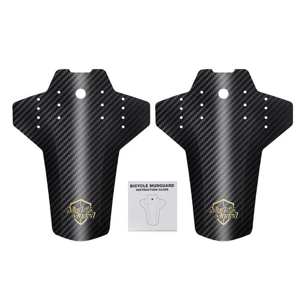Advancent Guardabarros de bicicleta de plástico ultraligero guardabarros de bicicleta Mountain Road Bike Wing para accesorios de bicicleta delantero + Ciclismo etiqueta de oro Advancent OD001154-03B