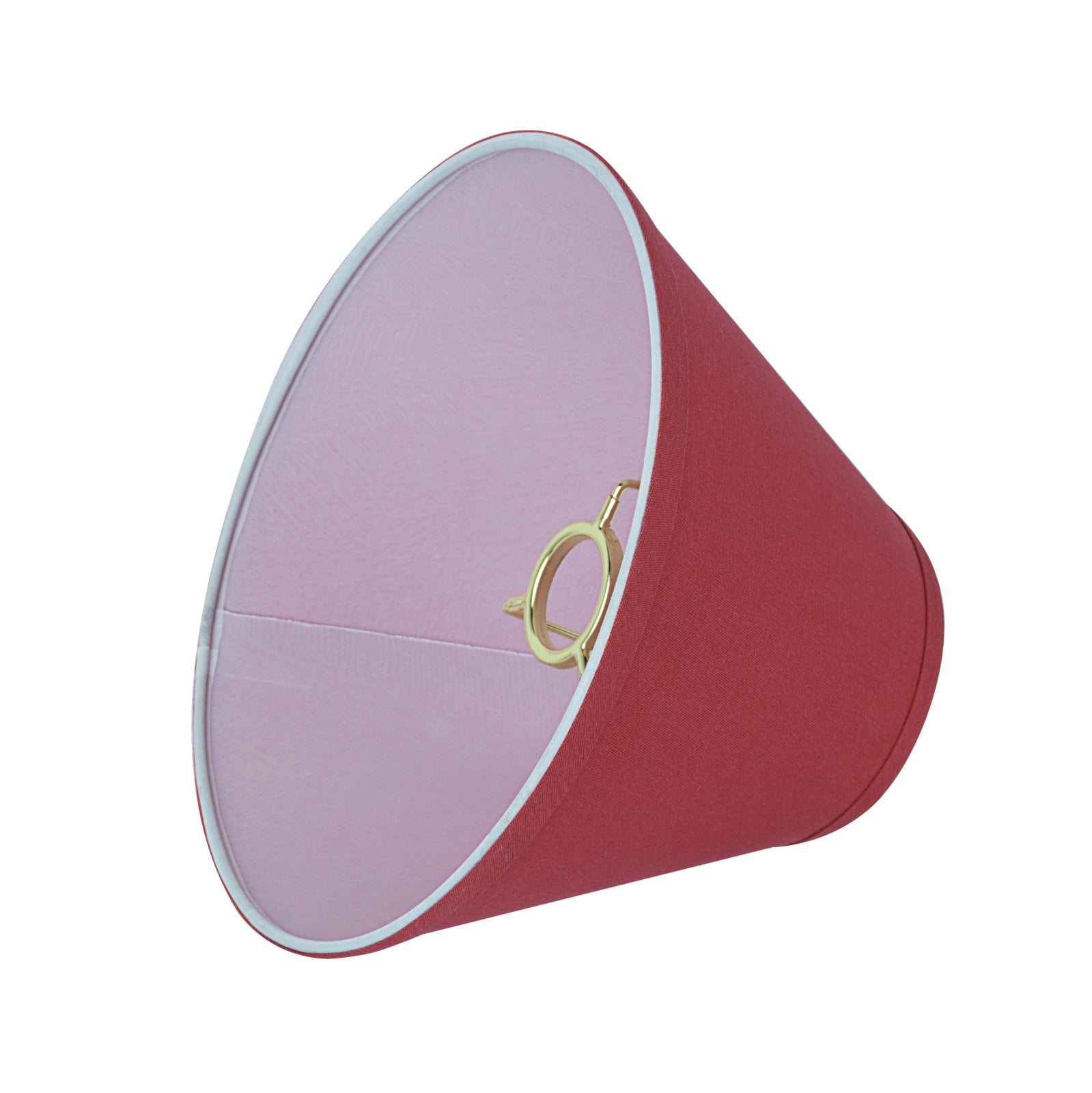 Aspen Creative 58879 Transitional Hardback Empire Shape UNO Construction Lamp Shade in Red, 12" wide (6" x 12" x 9")