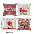 thumbnail image 3 of EUDIDV Valentine's Decor 4PC New Valentine's Day For Girlfriend Pillow Love Cushion Home Printing Pillow Set Sofa Bedside Romantic Presents, 3 of 6