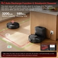 thumbnail image 4 of Robot Vacuum Cleaner and Mop Combo, Smart mapping, 12000 Pa Strong Suction, 90 Days Self-Emptying, for Pet Hair Carpet & Hard Floor, 4 of 9