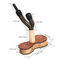 thumbnail image 2 of SEWOART Violin Hanger with Wood Base Wall Mount Easy to Install for Home and Practice, 2 of 6