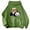 Green, variant on Bibifish Womens Cute Panda Stack Graphic Hoodies With Pocket Oversized Fit Casual Zoo Visits Family Outings Relaxing Adorable Outfits