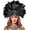 Bk, variant on VZQI Women's Black Feather Headpiece Carnival Caribbean Headdress Showgirl Accessories