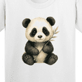 thumbnail image 4 of Inktastic Adorable Panda with Bamboo Illustration Youth T-Shirt, 4 of 5
