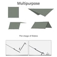 thumbnail image 5 of Rain Fly Tarp Camping Tent Footprint Ground Cloth Backpacking Tarp Camping Sunshade, 5 of 7