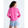 thumbnail image 3 of Free Assembly Women's Classic Cardigan Sweater with Long Sleeves, Lightweight, Sizes XS-4X, 3 of 5