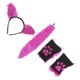 thumbnail image 3 of 1 Set Ears de animales peludos Guantes de peluche de animales de cabeza de animales., 3 of 6