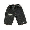 thumbnail image 3 of Kokiya 1/6 Scale Men Figure Short Pants Handmade Doll Clothes Black with Holes, 3 of 9