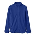 thumbnail image 3 of Women's Fleece Jacket Full Zip Long Sleeve Coat Stand Collar with Pocket,Lightweight Warm Fall Winter Daily Casual Comfy Wear,Blue,XL, 3 of 5