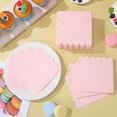 thumbnail image 2 of 150 Pcs Scalloped Napkins Disposable Paper Napkins Light Pink Napkins Cute Napkins For Dinner Wedding Birthday Party Supplies, 2 of 4