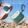 thumbnail image 7 of GALAPROX Compatible with AirPods Pro 3 Case with Keychain/Hand Strap, Pro 3rd Generation[2025] Silicone Protective Shockproof Headphone Cover Support Wireless Charging-Pine Green, 7 of 7