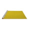 thumbnail image 2 of Ahgly Company Machine Washable Indoor Round Solid Yellow Modern Area Rugs, 6' Round, 2 of 4