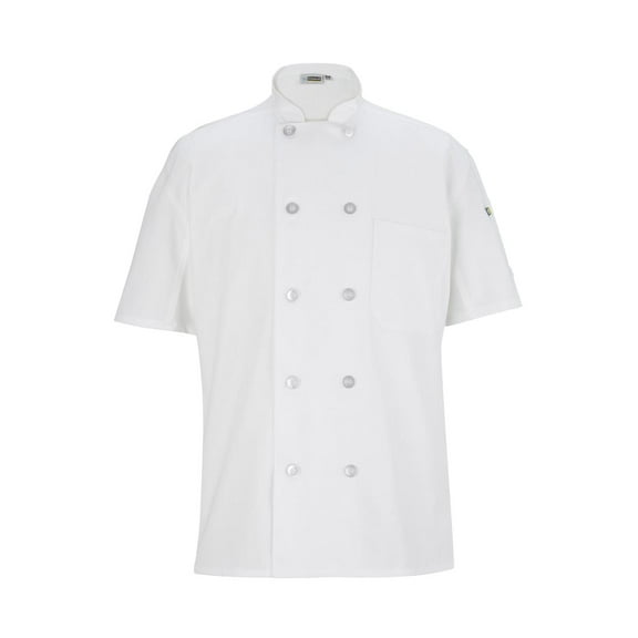 Edwards Garment Ten Button Thermometer Pocket Chef Coat, Style 3333
