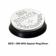 thumbnail image 2 of 4 x Renata 387S Silver Oxide Watch Battery - Equals 394 With Spacer Ring Silver, 2 of 4