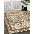 thumbnail image 3 of Ahgly Company Machine Washable Indoor Rectangle Abstract Khaki Gold Area Rugs, 6' x 9', 3 of 7