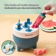 thumbnail image 3 of 6 Ice Cubing Mold Ice Popsicle Maker Refrigerator Ice Maker For Outdoor Camping Green, 3 of 5