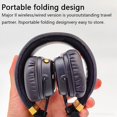thumbnail image 2 of Auriculares inalámbricos/con cable Marshall MAJOR II 2 originales, graves profundos, controladores dinámicos de 40 mm, auriculares deportivos plegables portátiles con Bluetooth, 2 of 5