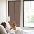 thumbnail image 3 of Pure Brown Window Privacy Film, Simple Solid Color Static Cling UV Sun Blocking Tint Film Heat Control Windows Films for Bedroom Bathroom, Window Stickers 23.6"x59", 3 of 8