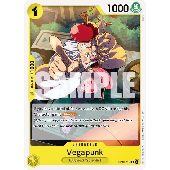 One Piece Carrying On His Will Common Vegapunk OP13-112
