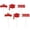 Red, variant on Graduation Table Centerpieces Class of 2026 Glitter Cutouts Grad Cap Sticks for Party Decor Confetti Vase Fillers 6 Pack 12x6 Inch,1Set/6PCS,Pink